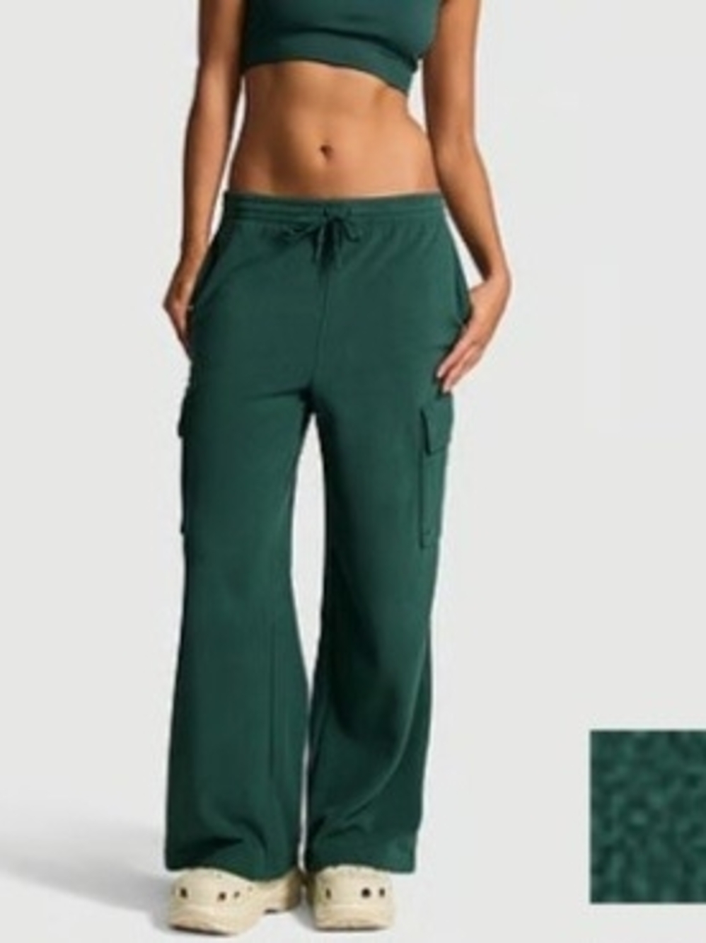 PINK Victoria's Secret Polar Wide Leg Cargo Pants